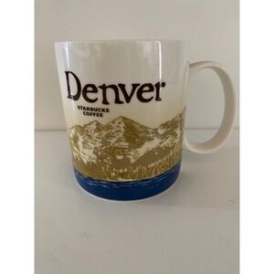 Starbucks Coffee‎ Denver Collector Series Mug City Skyline Mountain